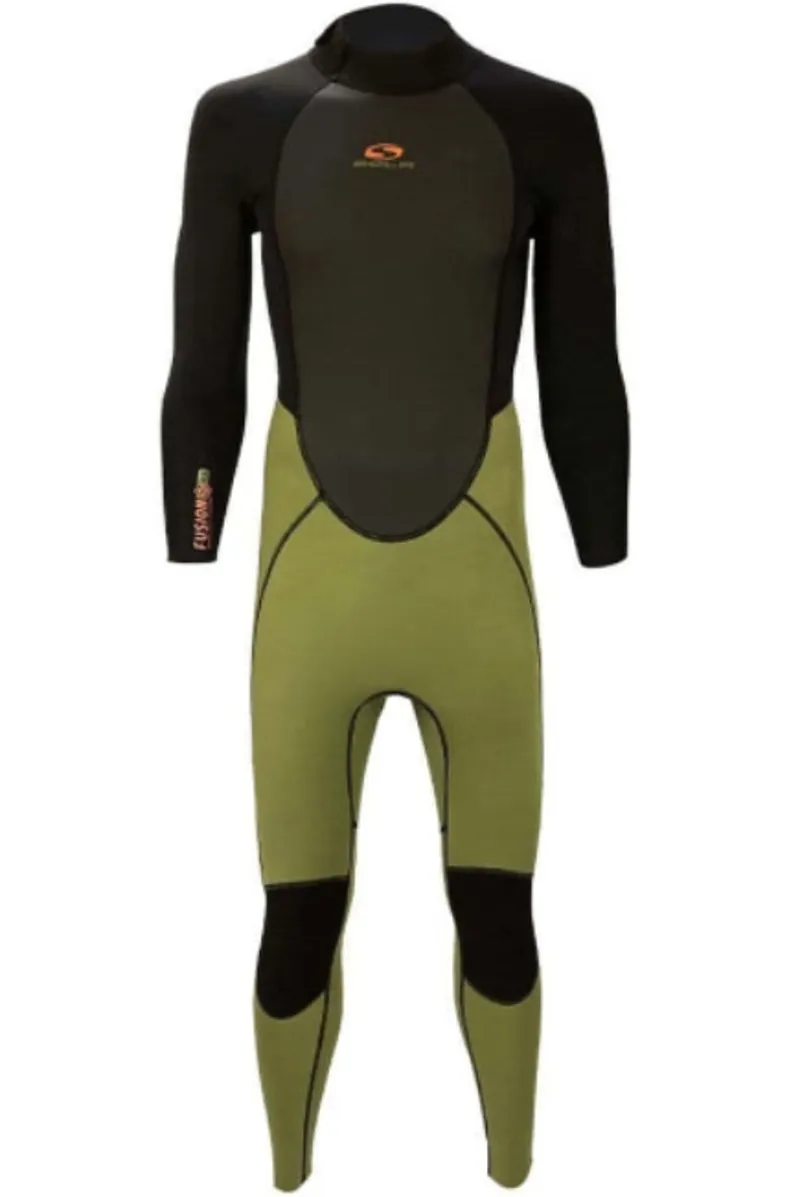 Sola Men's Fusion 3/2 Fullsuit Green/Black